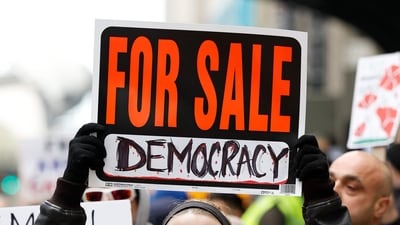 Thousands of protesters rallied on Saturday in New York, Washington DC, and cities across the United States of America, marking the second major wave of demonstrations against President Donald Trump and his hard-line policies. In pic: A woman holds up a sign during a rally titled "day of action" protest against US President Donald Trump's policies and executive actions, in downtown Chicago, Illinois, on April 19, 2025. (AFP) Thousands of protesters rallied on Saturday in New York, Washington DC, and cities across the United States of America, marking the second major wave of demonstrations against President Donald Trump and his hard-line policies. In pic: A woman holds up a sign during a rally titled "day of action" protest against US President Donald Trump's policies and executive actions, in downtown Chicago, Illinois, on April 19, 2025. (AFP)