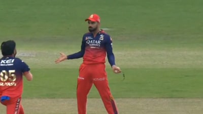 Virat Kohli celebrates after inflicting a run out against PBKS (X) Virat Kohli celebrates after inflicting a run out against PBKS (X)