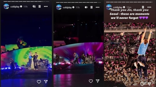 Coldplay also shared pictures and videos from the show. Coldplay also shared pictures and videos from the show.