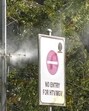 A mist sprayer installed on an electricity pole. (PTI) A mist sprayer installed on an electricity pole. (PTI)