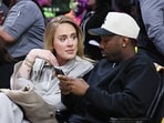 Adele was spotted with fiance Rich Paul enjoying a game of basketball 