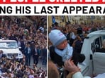 Crowd erupts in joy as Pope Francis arrives in popemobile during last appearance Crowd erupts in joy as Pope Francis arrives in popemobile during last appearance