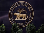 FILE PHOTO: Reserve Bank of India (RBI) logo is seen inside its headquarters in Mumbai, India, April 6, 2023. REUTERS/Francis Mascarenhas//File Photo/File Photo