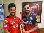 Virat Kohli gifted his bat to PBKS youngster Musheer Khan.