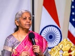 Union Minister for Finance and Corporate Affairs Nirmala Sitharaman addresses the Indian diaspora during a gathering at the India Community Centre, in San Francisco.