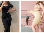 Shapewear highlights your curves with a seamless tuck. Shapewear highlights your curves with a seamless tuck.