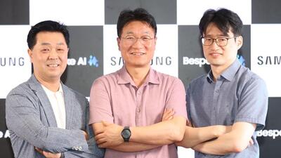 (From left) Samsung’s Moonkeun Lee, Deokho Kim and Sungil Hahm. (Official image) (From left) Samsung’s Moonkeun Lee, Deokho Kim and Sungil Hahm. (Official image)