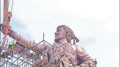 New statue of Chhatrapti Shivaji Maharaj ready at Malvan, could be unveiled on May 1 New statue of Chhatrapti Shivaji Maharaj ready at Malvan, could be unveiled on May 1
