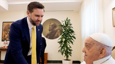 Before his death, Pope Francis held a meeting with U.S. Vice President JD Vance in Rome on Sunday. The duo exchanged Easter greetings. (AP)