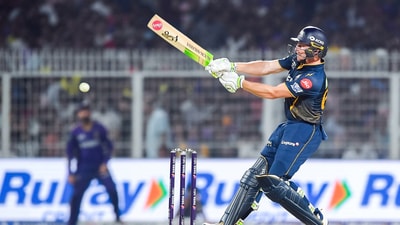 Joss Buttler received a terrific platform and played in a more attacking manner than recent matches. Although he rode his luck with a couple of dropped catches, his 41*(23) ensured GT finished on 198-3. (ANI) Joss Buttler received a terrific platform and played in a more attacking manner than recent matches. Although he rode his luck with a couple of dropped catches, his 41*(23) ensured GT finished on 198-3. (ANI)