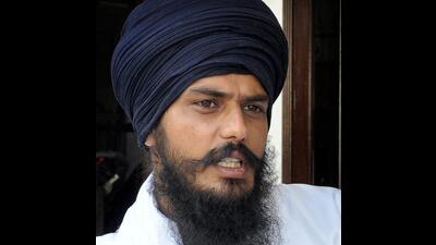 Amritpal Singh group members were upset over extending the incarceration of the Independent MP from Khadoor Sahib under the National Security Act, police said. (PTI) Amritpal Singh group members were upset over extending the incarceration of the Independent MP from Khadoor Sahib under the National Security Act, police said. (PTI)