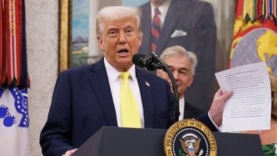US President Donald Trump posted a 'non-tariff cheating' list on Sunday (Bloomberg) US President Donald Trump posted a 'non-tariff cheating' list on Sunday (Bloomberg)
