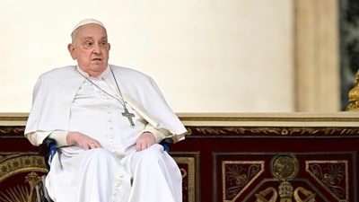 Pope Francis died at 88, Before his demise, he marked a surprise appearance at the end of the mass for Palm Sunday at St Peter's square in the Vatican on April 13, 2025. (Photo by Tiziana FABI / AFP) (AFP) Pope Francis died at 88, Before his demise, he marked a surprise appearance at the end of the mass for Palm Sunday at St Peter's square in the Vatican on April 13, 2025. (Photo by Tiziana FABI / AFP) (AFP)