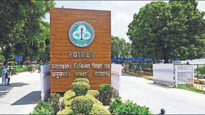 Following the accident, Harpreet, a BCA student, was initially admitted to the Fatehgarh Sahib civil hospital and later referred to GMCH-32, Chandigarh. She was eventually brought to PGIMER on April 17 in a critical condition. (HT Photo) Following the accident, Harpreet, a BCA student, was initially admitted to the Fatehgarh Sahib civil hospital and later referred to GMCH-32, Chandigarh. She was eventually brought to PGIMER on April 17 in a critical condition. (HT Photo)