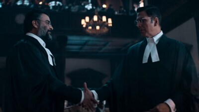 Kesari Chapter 2 box office collection day 4: Akshay Kumar and R Madhavan in a still from the film. Kesari Chapter 2 box office collection day 4: Akshay Kumar and R Madhavan in a still from the film.