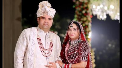Navendu Prabhat Mishra tied the knot with Garima Tiwari. (Sourced) Navendu Prabhat Mishra tied the knot with Garima Tiwari. (Sourced)