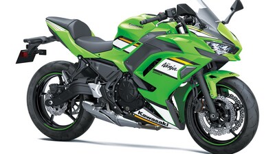Newly launched Kawasaki Ninja 650 challenges the Triumph Daytona 660. Newly launched Kawasaki Ninja 650 challenges the Triumph Daytona 660.