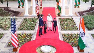 PM Modi hosted US vice president JD Vance, Second Lady Usha Vance and their children – sons Ewan and Vivek and daughter Mirabel – for a dinner that was also attended by cabinet ministers. (X/narendramodi)