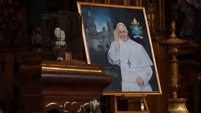 The Vatican earlier in the day confirmed double pneumonia complications as Pope Francis' cause of death. (Reuters)