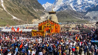 The portals of Kedarnath Dham will open on May 2 while the doors of Badrinath Dham will open on May 4. (PTI) The portals of Kedarnath Dham will open on May 2 while the doors of Badrinath Dham will open on May 4. (PTI)