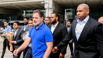Boston [US], Apr 20 (ANI): Lok Sabha LoP and Congress MP Rahul Gandhi arrives in Boston, US, on Sunday. (AICC)
