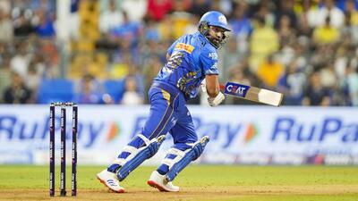 Rohit Sharma unbeaten 45-ball 76 against Chennai Super Kings has atleast briefly silence the questions about his form. (PTI) Rohit Sharma unbeaten 45-ball 76 against Chennai Super Kings has atleast briefly silence the questions about his form. (PTI)