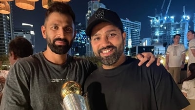 Rohit Sharma thanked Abhishek Nayar after scoring a fifty vs CSK. (Instagram/@abhisheknayar) Rohit Sharma thanked Abhishek Nayar after scoring a fifty vs CSK. (Instagram/@abhisheknayar)