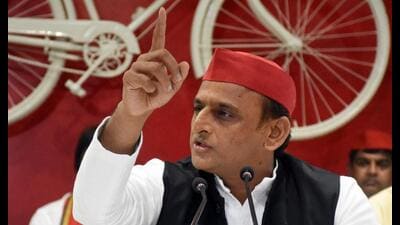 SP chief Akhilesh Yadav levelled the allegation in a statement issued on April 21. (HT file) SP chief Akhilesh Yadav levelled the allegation in a statement issued on April 21. (HT file)