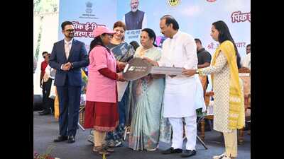 The event was attended by Aditi Tatkare, the minister for Women and Child Development, among others. (HT) The event was attended by Aditi Tatkare, the minister for Women and Child Development, among others. (HT)