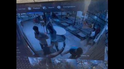 The violent attack was captured on CCTV cameras at the dhaba, helping Mohali police swiftly identify and arrest the main accused, Kulbir Singh, alias Kaka, of Manauli Surat village near Banur. (HT) The violent attack was captured on CCTV cameras at the dhaba, helping Mohali police swiftly identify and arrest the main accused, Kulbir Singh, alias Kaka, of Manauli Surat village near Banur. (HT)