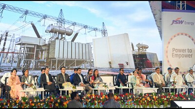 West Bengal chief minister Mamata Banerjee during the foundation laying ceremony of a 1600 MW power plant at Salboni, in West Medinipur, on Monday. (ANI) West Bengal chief minister Mamata Banerjee during the foundation laying ceremony of a 1600 MW power plant at Salboni, in West Medinipur, on Monday. (ANI)