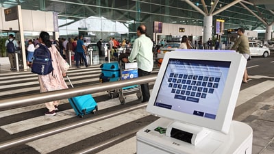 The newly opened upgraded Terminal 1 of the Delhi Airport is seen in this photo. (Vipin Kumar/Hindustan Times) The newly opened upgraded Terminal 1 of the Delhi Airport is seen in this photo. (Vipin Kumar/Hindustan Times)