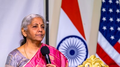 Union Minister for Finance and Corporate Affairs Nirmala Sitharaman addresses the Indian diaspora during a gathering at the India Community Centre, in San Francisco. (@FinMinIndia) Union Minister for Finance and Corporate Affairs Nirmala Sitharaman addresses the Indian diaspora during a gathering at the India Community Centre, in San Francisco. (@FinMinIndia)