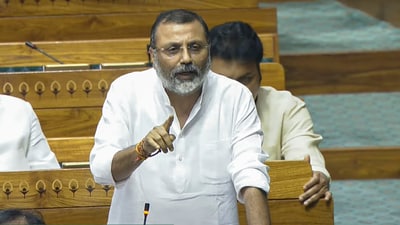 Nishikant Dubey's criticism of the Supreme Court also drew strong ire from the opposition (PTI) Nishikant Dubey's criticism of the Supreme Court also drew strong ire from the opposition (PTI)