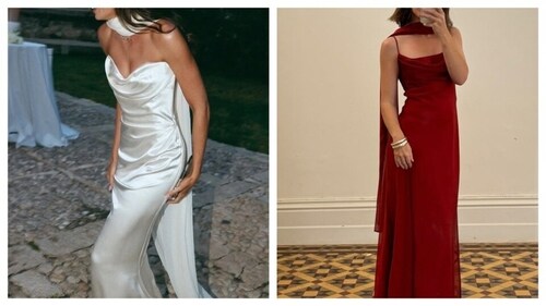 The look typically includes a 90s slip dress with a diaphanous thin scarf. (Pinterest)
