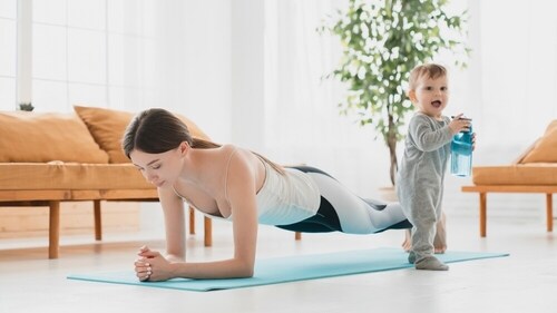 New mothers need to be careful about resuming workout after having a C-section. (Shutterstock) New mothers need to be careful about resuming workout after having a C-section. (Shutterstock)