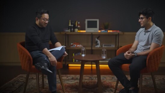 Zepto CEO Aadit Palicha in a conversation with his counterpart at Y Combinator, Garry Tan. (YouTube/Y Combinator)