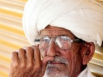 An elderly man in Bikaner, Rajasthan.