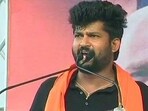 BJP MP Pratap Simha calls for a state-wide protest over Congress’s poll promisies. (ANI)