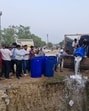 FSDA destroys the adulterated paneer in a pit. (Sourced) FSDA destroys the adulterated paneer in a pit. (Sourced)