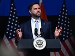 US Vice President JD Vance addresses the gathering at the Rajasthan International Centre in Jaipur on April 22, 2025. US Vice President JD Vance addresses the gathering at the Rajasthan International Centre in Jaipur on April 22, 2025.