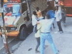 A purported video clip showed the IAF officer, Wing Commander Sheeladitya Bose, roughing up the accused and creating a scene in public.