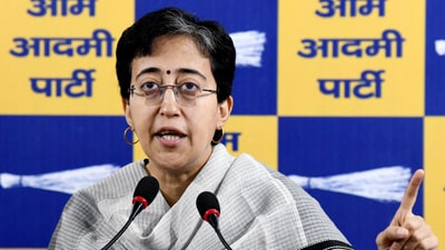 Delhi Assembly LoP and Aam Aadmi Party (AAP) leader Atishi addresses a press conference, at Party Office in New Delhi on Monday. (ANI file) Delhi Assembly LoP and Aam Aadmi Party (AAP) leader Atishi addresses a press conference, at Party Office in New Delhi on Monday. (ANI file)