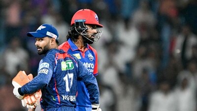KL Rahul's belligerent display lifted Delhi Capitals to an 8-wicket triumph against Lucknow Super Giants. (AFP) KL Rahul's belligerent display lifted Delhi Capitals to an 8-wicket triumph against Lucknow Super Giants. (AFP)