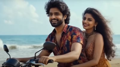 A still from the Kannada AI-generated film Love You. A still from the Kannada AI-generated film Love You.