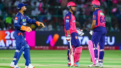Rajasthan Royals lost by two runs against Lucknow Super Giants at Sawai Mansingh Stadium in Jaipur, Saturday, April 19, 2025. (PTI) Rajasthan Royals lost by two runs against Lucknow Super Giants at Sawai Mansingh Stadium in Jaipur, Saturday, April 19, 2025. (PTI)