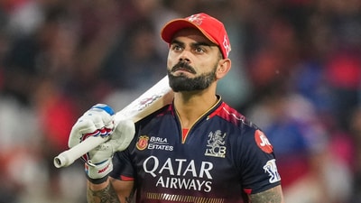 Did Virat Kohli escape punishment for after celebration act in match against Punjab Kings? (PTI) Did Virat Kohli escape punishment for after celebration act in match against Punjab Kings? (PTI)