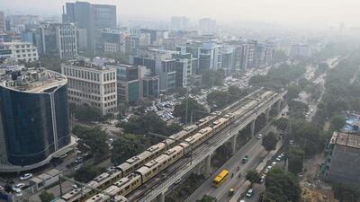 The Gurugram Metro project’s first phase will be over 15 kilometres long. (Parveen Kumar/HT Photo) The Gurugram Metro project’s first phase will be over 15 kilometres long. (Parveen Kumar/HT Photo)
