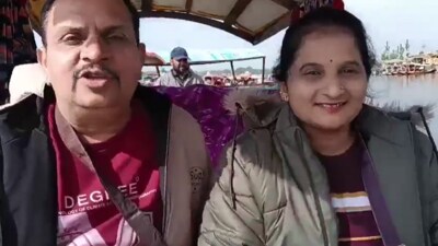 Manjunath Rao (47), a resident of Vijayanagar in Shivamogga district, was killed in the attack while on a family trip with his wife. Manjunath Rao (47), a resident of Vijayanagar in Shivamogga district, was killed in the attack while on a family trip with his wife.