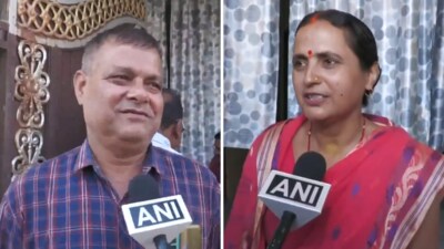 Shakti Dubey's parents shared their happiness after their daughter secured the first rank in the civil services examination. (X/@ANI) Shakti Dubey's parents shared their happiness after their daughter secured the first rank in the civil services examination. (X/@ANI)